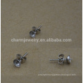 BXG029 Stainless earring supplies, pad posts and stainless Steel backs,hypoallergenic jewelry findings